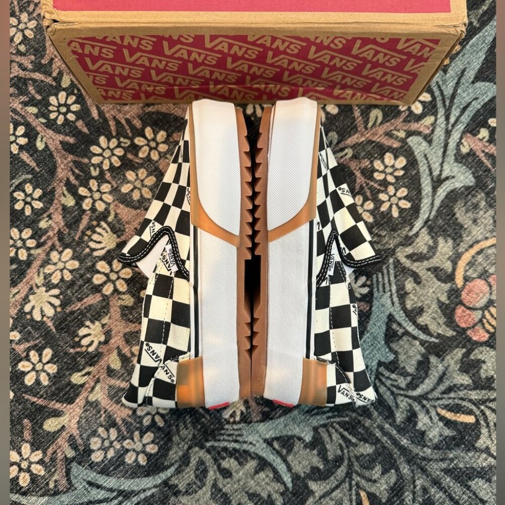 VANS Slip-On Canvas Checkerboard Shoes - Picture 5 of 7